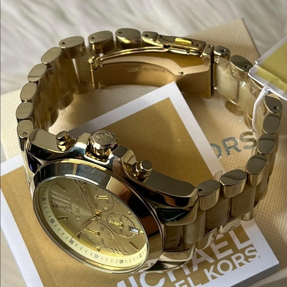 Michael Kors Women’s Bradshaw Gold-Tone Watch - Picture 9 of 11